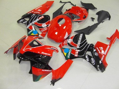 Rouge Noir Jomo Carénage Moto CBR 600 RR 2005-2006