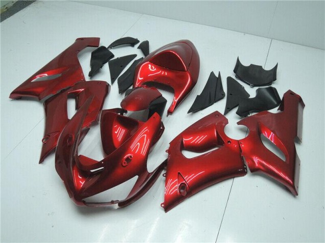 Rouge Bonbon Carénage Moto ZX6R 2005-2006 Rouge Bonbon Carénage Moto ZX6R 2005-2006