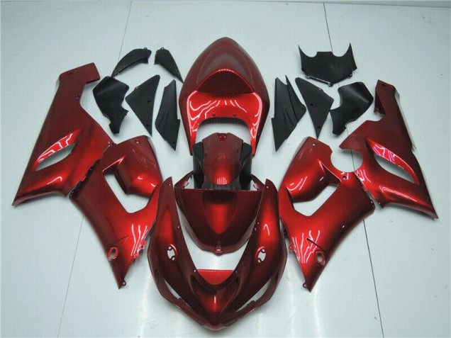 Rouge Bonbon Carénage Moto ZX6R 2005-2006 Rouge Bonbon Carénage Moto ZX6R 2005-2006
