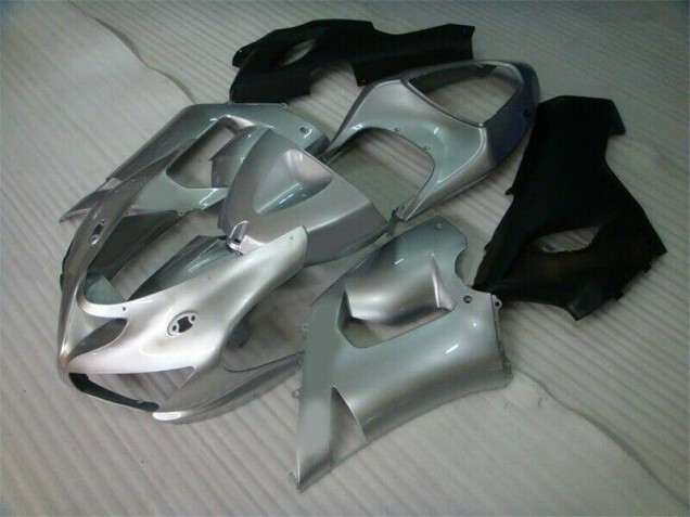 Argent Noir Carénage Moto ZX6R 2005-2006 Argent Noir Carénage Moto ZX6R 2005-2006