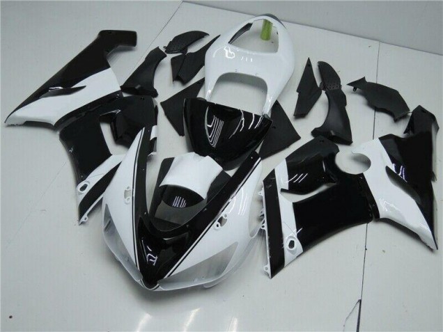 Noir Blanc Carénage Moto ZX6R 2005-2006