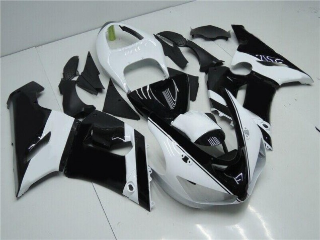 Noir Blanc Carénage Moto ZX6R 2005-2006