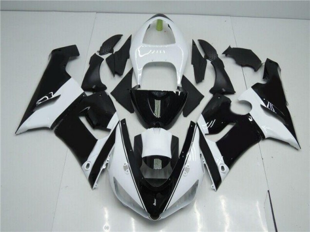 Noir Blanc Carénage Moto ZX6R 2005-2006