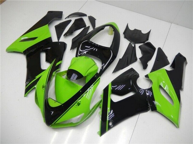 Vert Noir Carénages Moto ZX6R 2005-2006 Vert Noir Carénages Moto ZX6R 2005-2006
