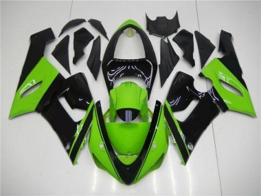 Vert Noir Carénages Moto ZX6R 2005-2006