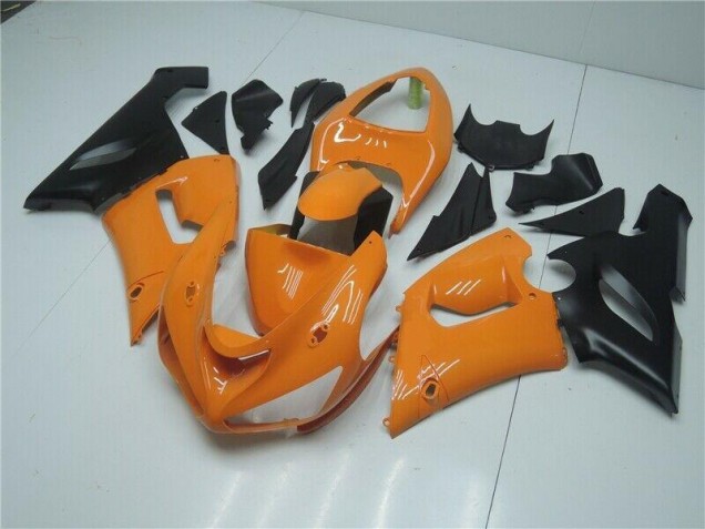 Orange Noir Carénage Moto ZX6R 2005-2006