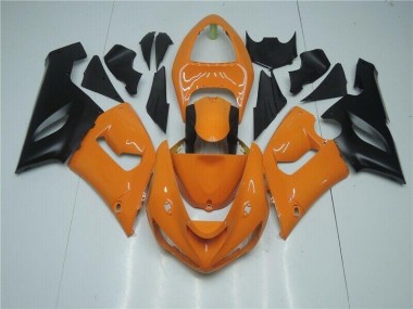 Orange Noir Carénage Moto ZX6R 2005-2006