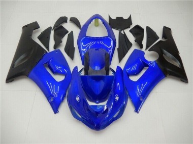 Bleu Carénages Moto ZX6R 2005-2006
