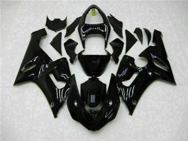 Noir Brillant Carénages Moto ZX6R 2005-2006