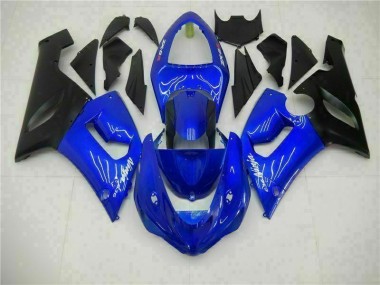 Bleu Carénage Moto ZX6R 2005-2006
