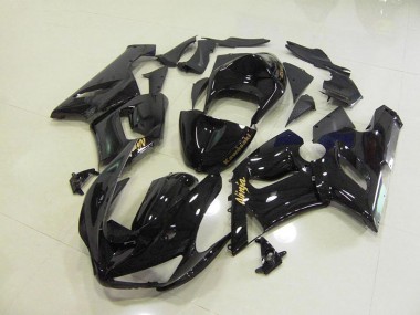 Noir Brillant Or Décalque Carénage Moto ZX6R 2005-2006