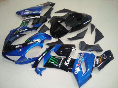 Bleu Monster Carénage Moto ZX6R 2005-2006