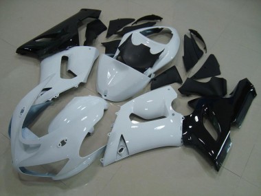 Blanc Noir Carénage Moto ZX6R 2005-2006