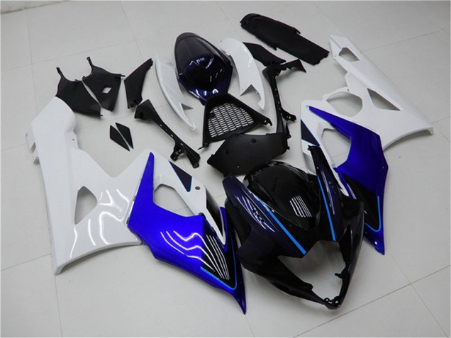Bleu Blanc Carénage Moto GSXR 1000 K5 2005-2006 Bleu Blanc Carénage Moto GSXR 1000 K5 2005-2006
