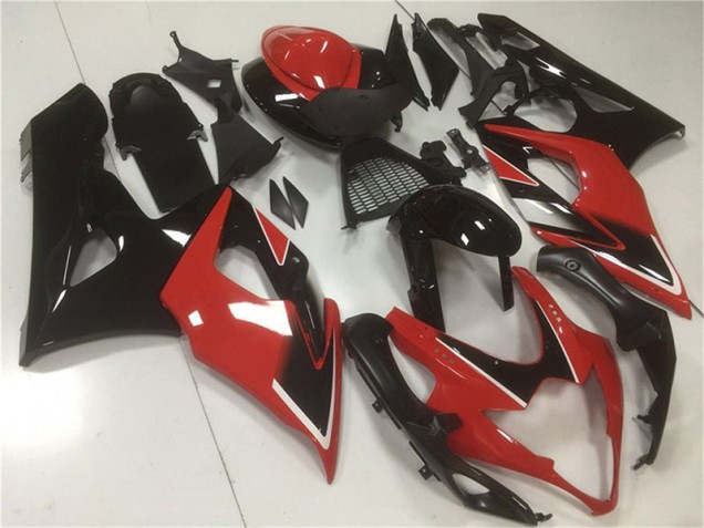 Rouge Noir Kit Carénages Motos GSXR 1000 K5 2005-2006