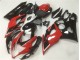Rouge Noir Kit Carénages Motos GSXR 1000 K5 2005-2006