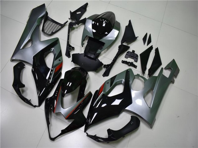 Noir Argent Carénage Moto GSXR 1000 K5 2005-2006