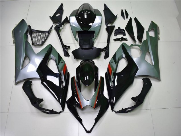 Noir Argent Carénage Moto GSXR 1000 K5 2005-2006