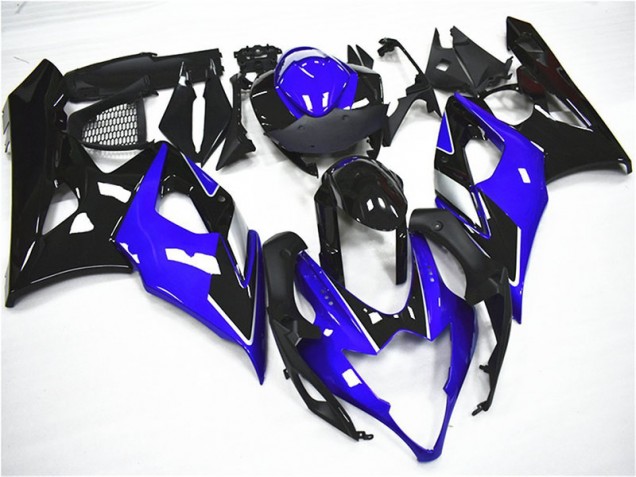Bleu Noir Kit Carénages Motos Complet GSXR 1000 K5 2005-2006