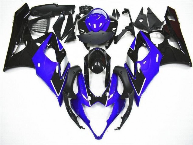 Bleu Noir Kit Carénages Motos Complet GSXR 1000 K5 2005-2006