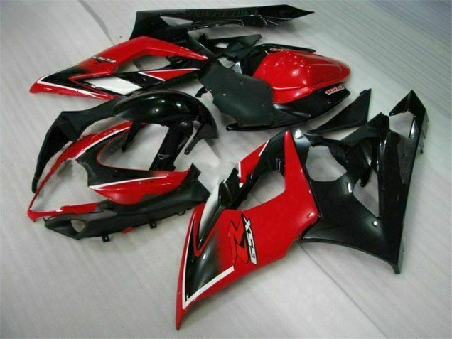 Rouge Noir Kit Carénages Motos Complet GSXR 1000 K5 2005-2006 Rouge Noir Kit Carénages Motos Complet GSXR 1000 K5 2005-2006
