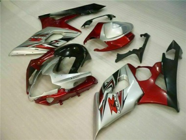 Rouge Blanc Carénage Moto GSXR 1000 K5 2005-2006