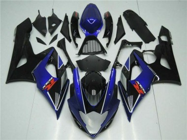 Bleu Noir Carénages Moto GSXR 1000 K5 2005-2006