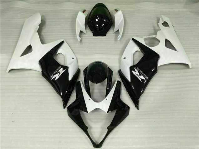 Blanc Noir Carénages Moto GSXR 1000 K5 2005-2006 Blanc Noir Carénages Moto GSXR 1000 K5 2005-2006