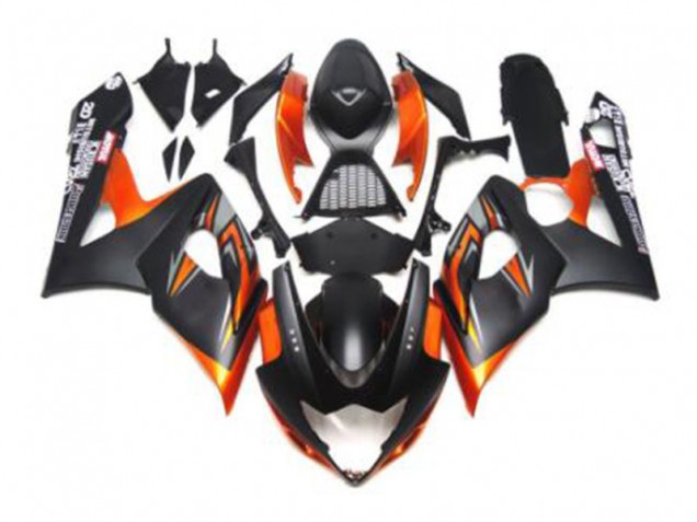 Noir Orange Carénage Moto GSXR 1000 K5 2005-2006 Noir Orange Carénage Moto GSXR 1000 K5 2005-2006