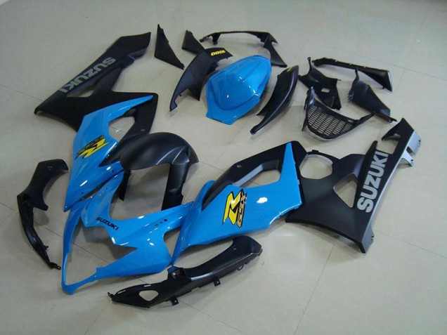 Bleu et Noir Mat Carénage Moto GSXR 1000 K5 2005-2006 Bleu et Noir Mat Carénage Moto GSXR 1000 K5 2005-2006