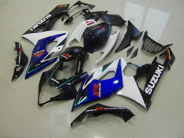 Bleu Blanc Kit Carénages Motos Complet GSXR 1000 K5 2005-2006 Bleu Blanc Kit Carénages Motos Complet GSXR 1000 K5 2005-2006
