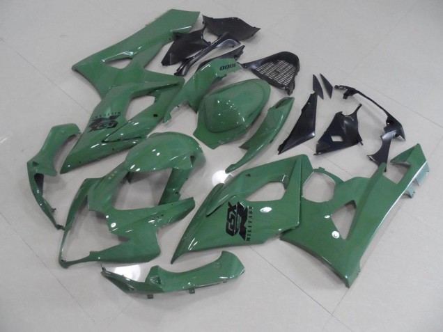 Brillant Armée Verte Carénage Moto GSXR 1000 K5 2005-2006 Brillant Armée Verte Carénage Moto GSXR 1000 K5 2005-2006