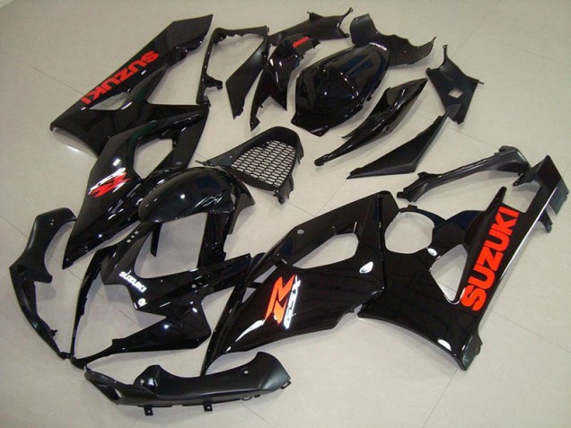 Noir Brillant Rouge Décalque Carénage Moto GSXR 1000 K5 2005-2006 Noir Brillant Rouge Décalque Carénage Moto GSXR 1000 K5 2005-2006