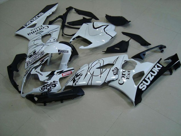 Blanc Corona Carénage Moto GSXR 1000 K5 2005-2006