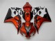 Orange Noir Carénage Moto CBR 1000 RR 2006-2007 Orange Noir Carénage Moto CBR 1000 RR 2006-2007