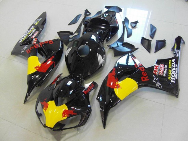 Noir Red Bull Carénage Moto CBR 1000 RR 2006-2007 Noir Red Bull Carénage Moto CBR 1000 RR 2006-2007