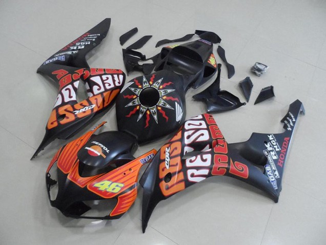 Matte Rossi Carénage Moto CBR 1000 RR 2006-2007 Matte Rossi Carénage Moto CBR 1000 RR 2006-2007