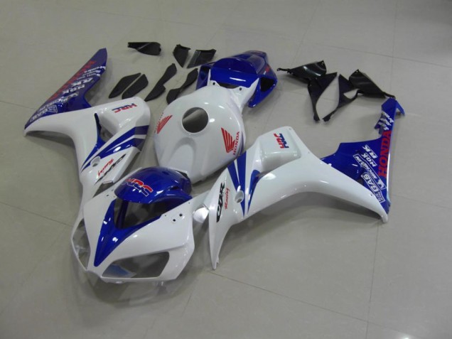 Blanc Nacré Bleu Carénage Moto CBR 1000 RR 2006-2007 Blanc Nacré Bleu Carénage Moto CBR 1000 RR 2006-2007