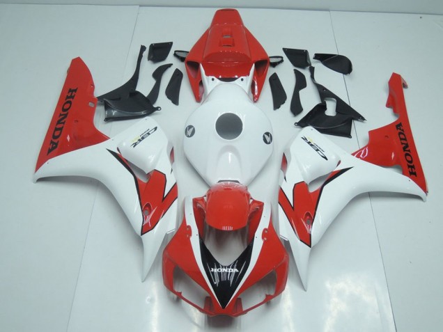 Orange Rouge et Blanc Carénage Moto CBR 1000 RR 2006-2007 Orange Rouge et Blanc Carénage Moto CBR 1000 RR 2006-2007