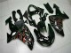 Noir Rouge Flamme Carénages Moto ZX10R 2006-2007 Noir Rouge Flamme Carénages Moto ZX10R 2006-2007