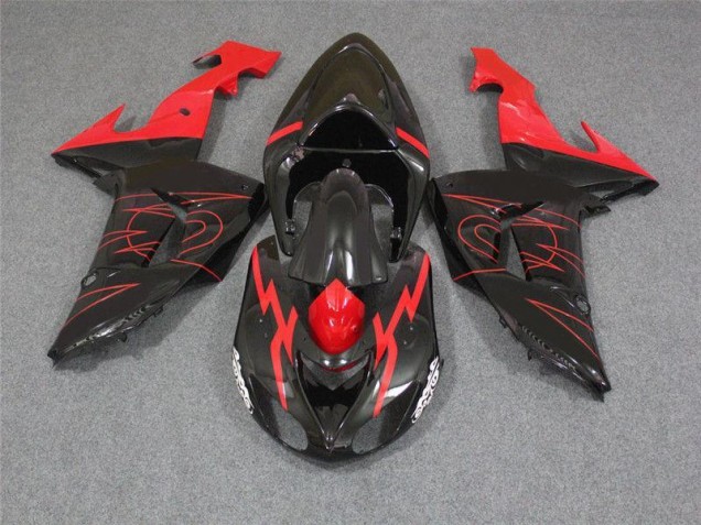 Noir Rouge Carénage Moto ZX10R 2006-2007 Noir Rouge Carénage Moto ZX10R 2006-2007