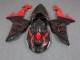 Noir Rouge Carénage Moto ZX10R 2006-2007 Noir Rouge Carénage Moto ZX10R 2006-2007