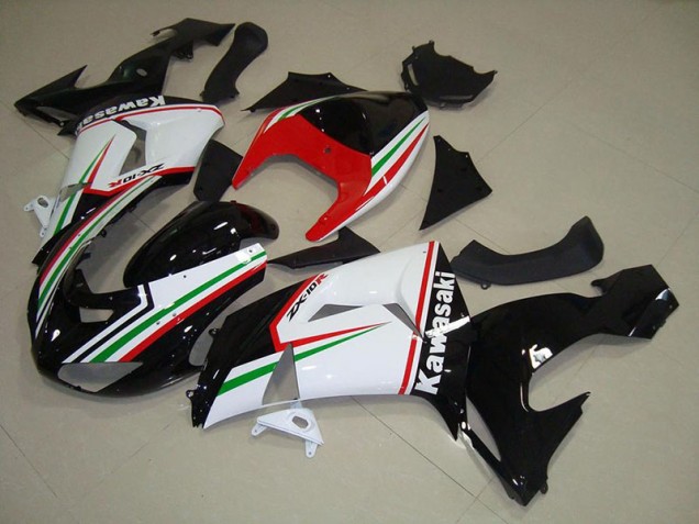 Blanc et Noir Carénage Moto ZX10R 2006-2007 Blanc et Noir Carénage Moto ZX10R 2006-2007