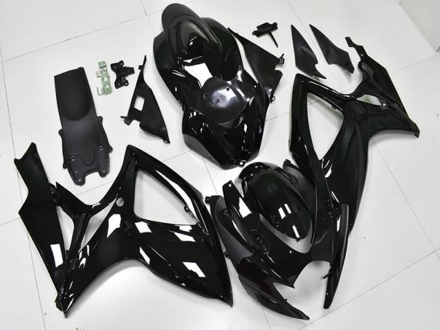 Noir Brillant Carénage Moto GSXR 600 / 750 K6 2006-2007 Noir Brillant Carénage Moto GSXR 600 / 750 K6 2006-2007