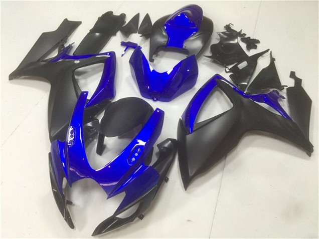 Noir Bleu Carénages Moto GSXR 600 / 750 K6 2006-2007