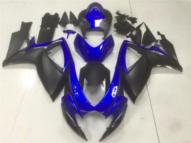 Noir Bleu Carénages Moto GSXR 600 / 750 K6 2006-2007