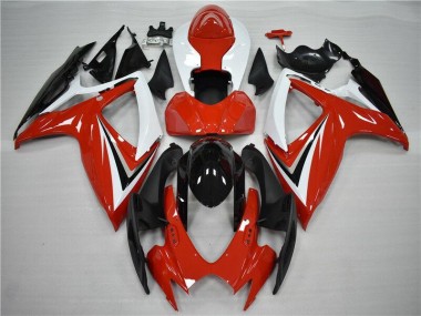 Rouge Noir Carrosserie Moto GSXR 600 / 750 K6 2006-2007