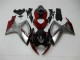 Rouge Argent Carénage Moto GSXR 600 / 750 K6 2006-2007 Rouge Argent Carénage Moto GSXR 600 / 750 K6 2006-2007