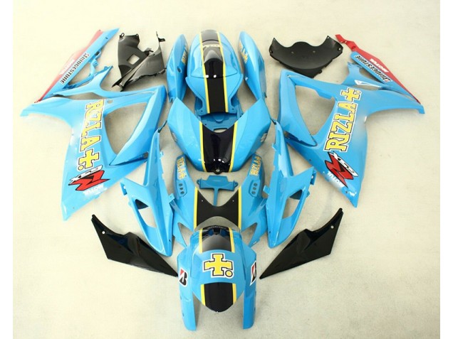 Bleu Noir Carrosserie Moto GSXR 600 / 750 K6 2006-2007 Bleu Noir Carrosserie Moto GSXR 600 / 750 K6 2006-2007