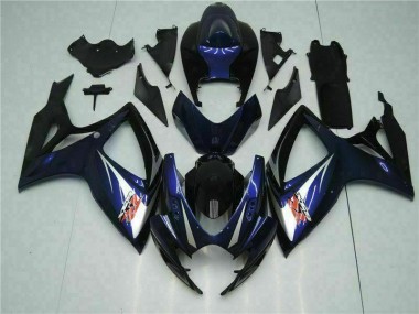 Noir Bleu Carénage Moto GSXR 600 / 750 K6 2006-2007
